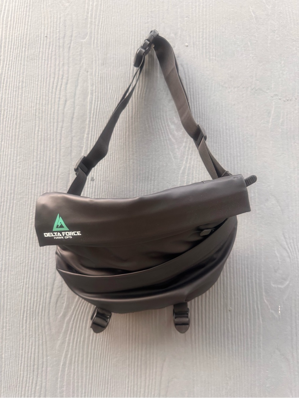 Delta Force Hawk Ops Black Water Resistant Sling Bag